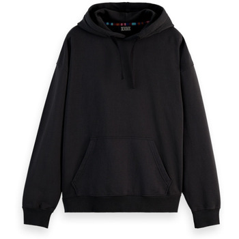 Vêtements Homme Sweats Scotch & Soda - LOOSE FIT BACK ARTWORK HOODIE Noir