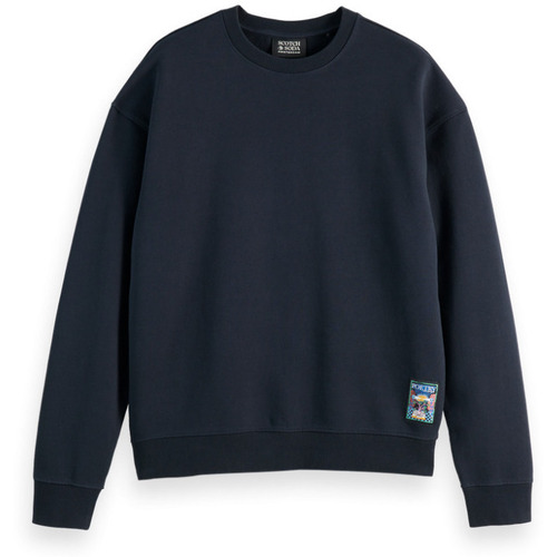 Vêtements Homme Sweats Scotch & Soda - FRONT BACK ARTWORK SWEATSHIRT Bleu