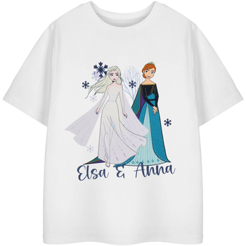 Vêtements Fille T-shirts manches longues Disney NS8534 Blanc