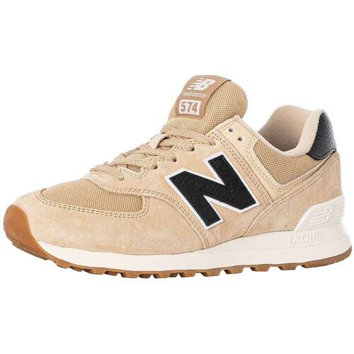 Chaussures Homme Baskets basses New Balance 574 Baskets en daim Beige