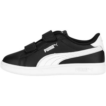 Chaussures Fille Baskets basses Puma Basket Basse Cuir  Smash 3.0 L V Ps Noir