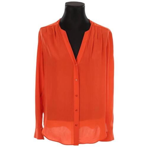 Vêtements Femme Tops / Blouses BOSS Blouse en soie Orange