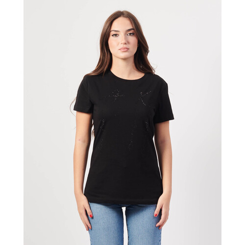 Vêtements Femme T-shirts & Polos EAX - T-shirt coupe slim avec logo Noir