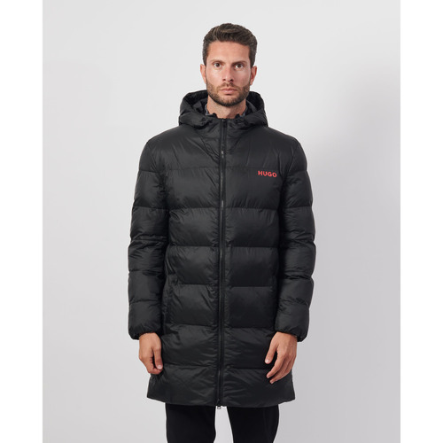 Vêtements Homme Manteaux BOSS Manteau matelassé long imperméable homme Noir