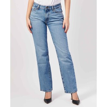 Vêtements Femme Jeans Guess Jean droit  taille moyenne Bleu