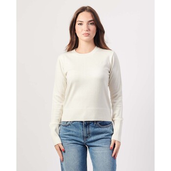 Vêtements Femme Pulls Guess Pull ras du cou  avec logo brodé Blanc