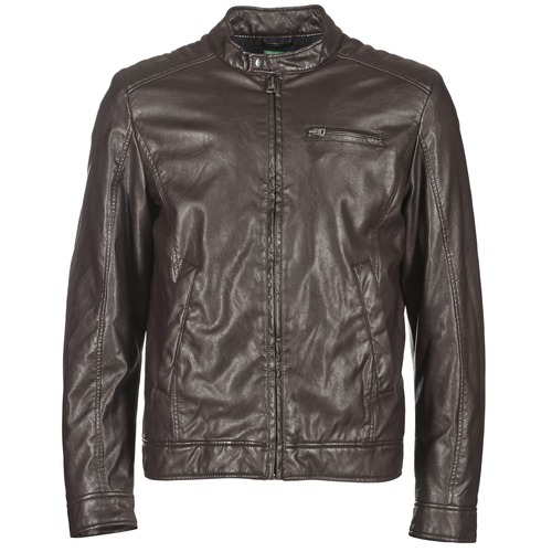 Vêtements Homme Vestes en cuir / synthétiques Benetton HOULO Marron