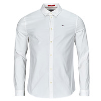 Vêtements Homme Chemises manches longues Tommy Jeans TJM ORIGINAL STRETCH SHIRT Blanc