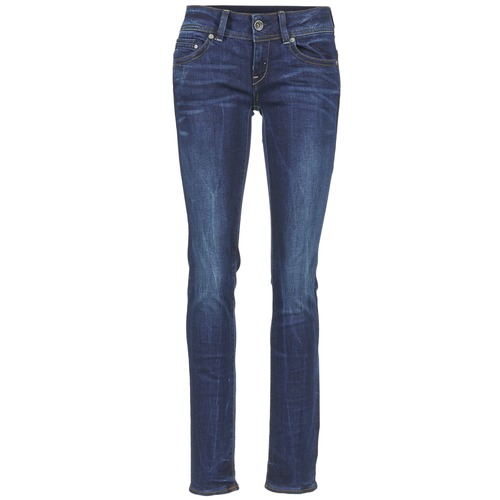 Vêtements Femme Jeans droit G-Star Raw MIDGE SADDLE MID STRAIGHT Denim 