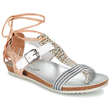 Chaussures Femme Sandales et Nu-pieds Regard RABALU Blanc / Beige / Serpent