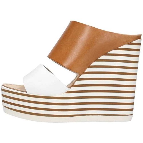 Chaussures Femme Sandales et Nu-pieds Zoe Mic100/02 santal Femme Cuir / Blanc Multicolore