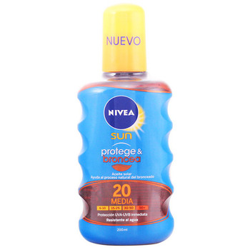 Beauté Protections solaires Nivea Sun Protege&broncea Aceite Spf20 