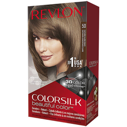 Beauté Femme Colorations Revlon Colorsilk Tinte 50-castaño Claro Cenizo 