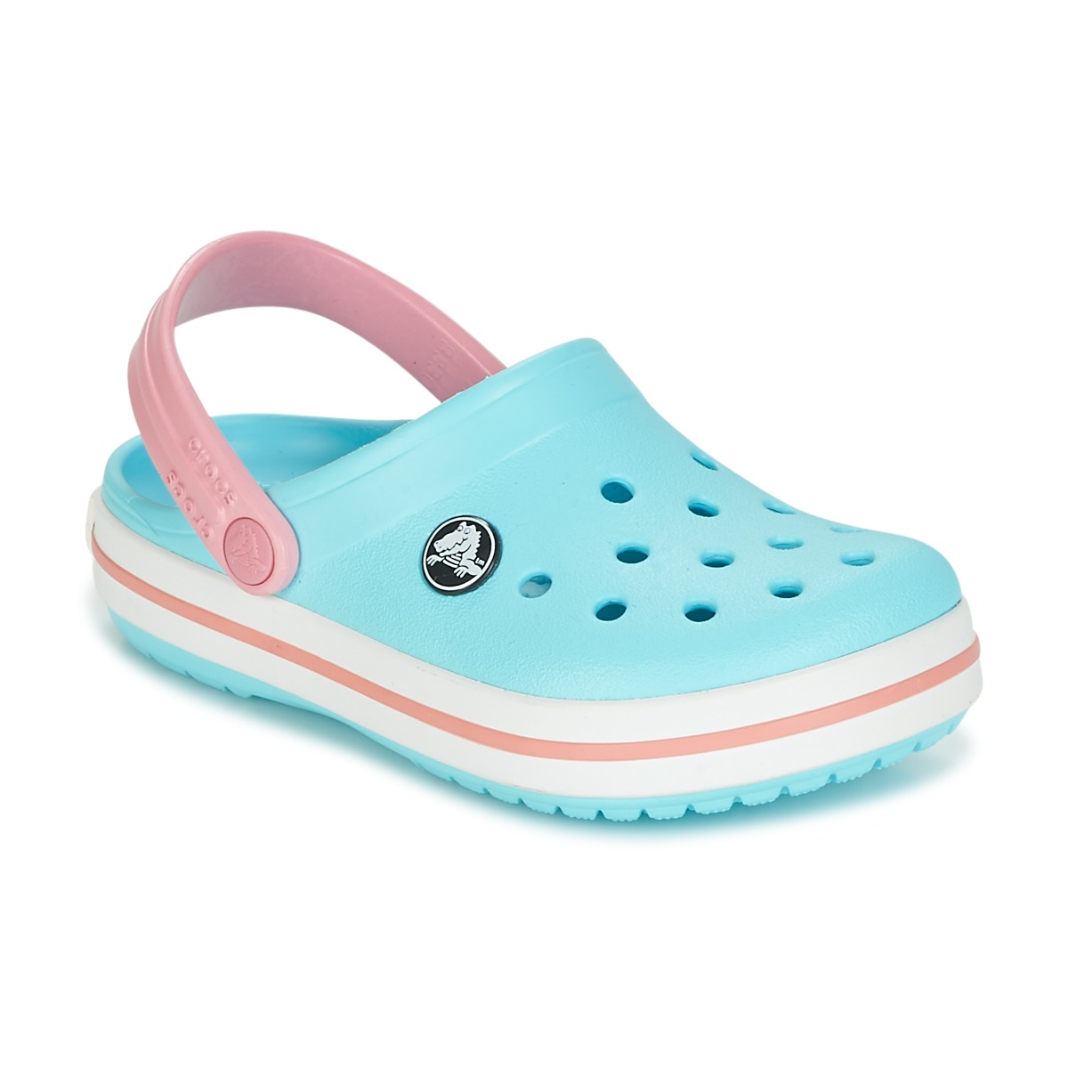 Chaussures Enfant Sabots Crocs CROCBAND CLOG KIDS Bleu / Rose