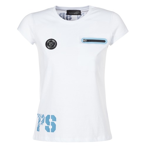 Vêtements Femme T-shirts manches courtes Philipp Plein Sport SITTIN OVER HERE Blanc