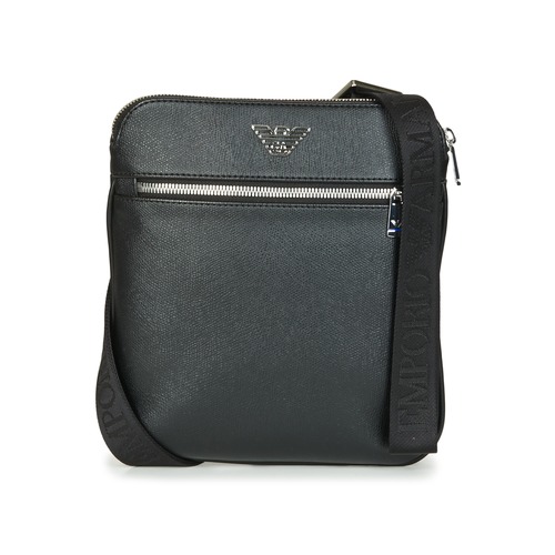 Sacs Homme Pochettes / Sacoches Emporio Armani BUSINESS FLAT MESSENGER BAG Noir