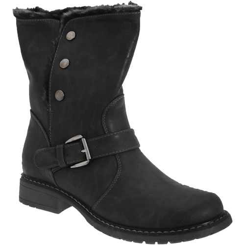 Chaussures Femme Bottes Cats Eyes DF215 Noir