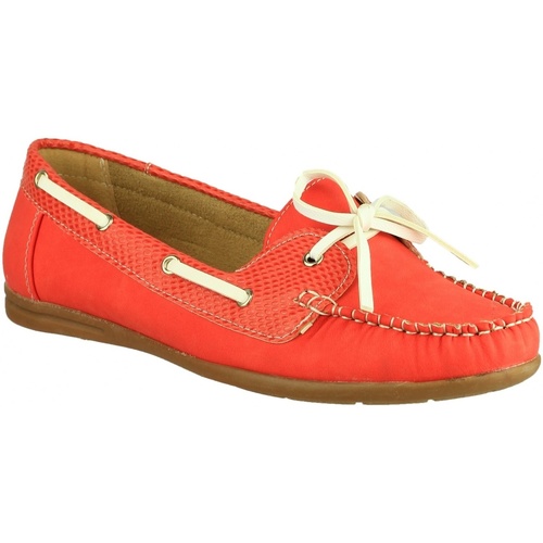 Chaussures Femme Chaussures bateau Divaz BELGRAVIA Rouge