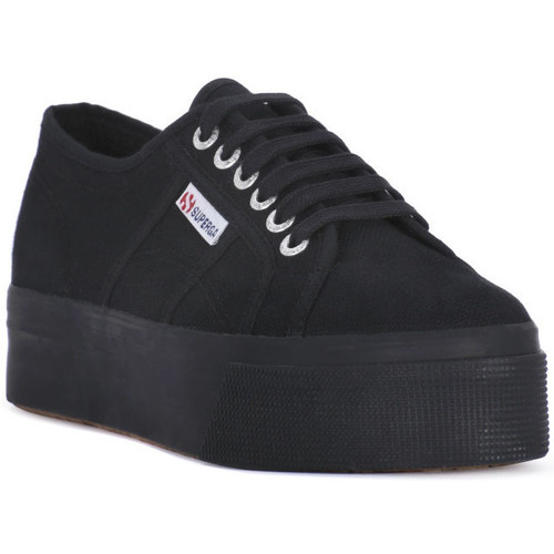 Boty Ženy Módní tenisky Superga COTU FULL BLACK UP AND DOWN Černá