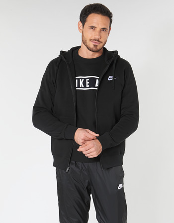 Textil Muži Mikiny Nike M NSW CLUB HOODIE FZ BB Černá