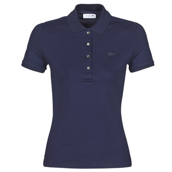 Textil Ženy Polo s krátkými rukávy Lacoste PH5462 SLIM Tmavě modrá