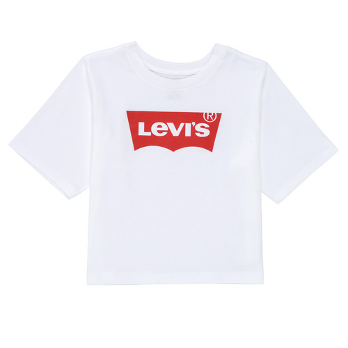 Textil Dívčí Trička s krátkým rukávem Levi's LIGHT BRIGHT HIGH RISE TOP Bílá