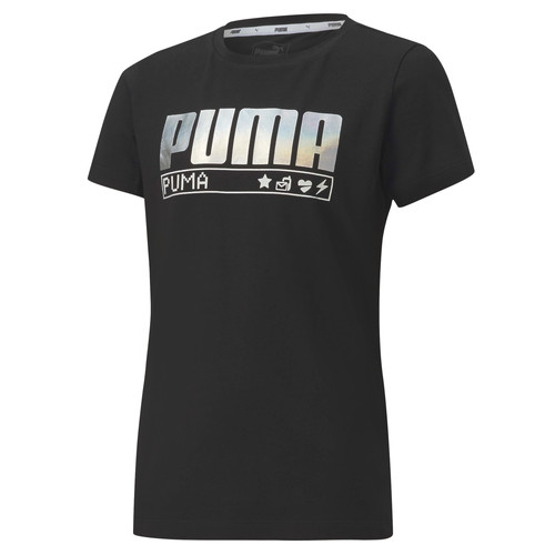 Textil Dívčí Trička s krátkým rukávem Puma ALPHA TEE 165 Černá