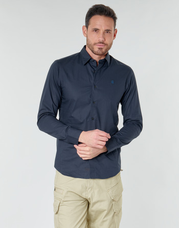 Textil Muži Košile s dlouhymi rukávy G-Star Raw DRESSED SUPER SLIM SHIRT LS Modrá