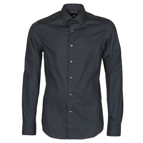 Textil Muži Košile s dlouhymi rukávy G-Star Raw DRESSED SUPER SLIM SHIRT LS Černá