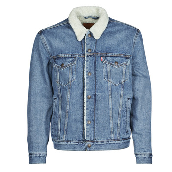 Textil Muži Riflové bundy Levi's TYPE 3 SHERPA TRUCKER Modrá