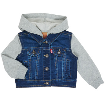 Textil Chlapecké Riflové bundy Levi's INDIGO JACKET Modrá