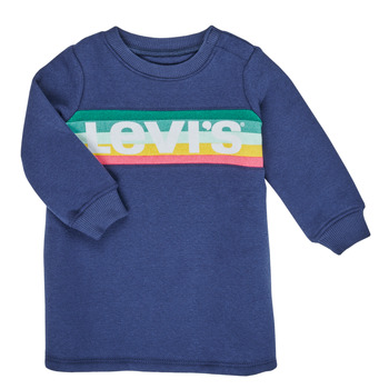 Textil Dívčí Krátké šaty Levi's SWEATSHIRT DRESS Modrá