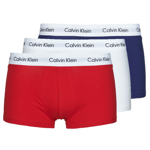 Spodní prádlo Muži Boxerky Calvin Klein Jeans RISE TRUNK X3 Tmavě modrá / Bílá / Červená