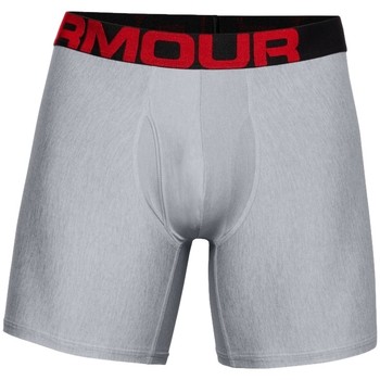 Spodní prádlo Muži Boxerky Under Armour Charged Tech 6in 2 Pack Šedá