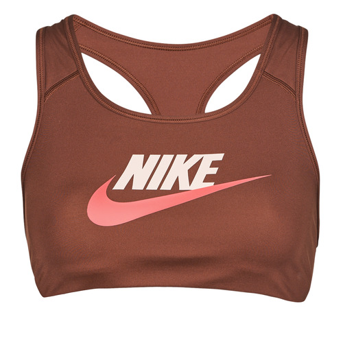 Textil Ženy Sportovní podprsenky Nike W NK DF SWSH CB FUTURA GX BRA Hnědá