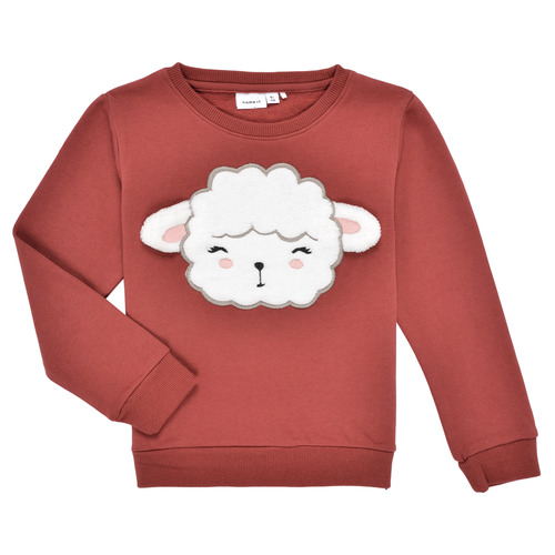 Textil Dívčí Mikiny Name it NMFOTILDA LS SWEAT Červená