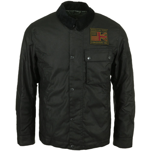 Textil Muži Bundy Barbour Steve Mcqueen Workers Wax Jacket Černá