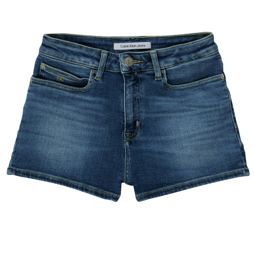 Textil Dívčí Kraťasy / Bermudy Calvin Klein Jeans RELAXED HR SHORT MID BLUE Modrá