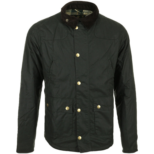 Textil Muži Bundy Barbour Reelin Wax Jacket Zelená