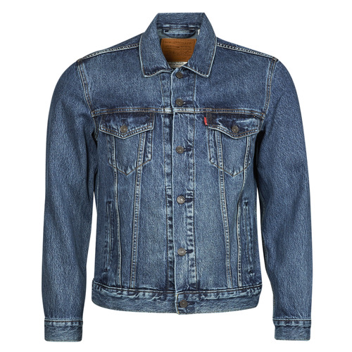 Textil Muži Riflové bundy Levi's THE TRUCKER JACKET Modrá