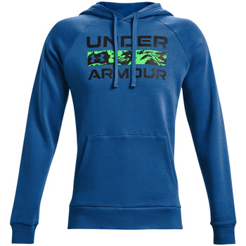 Textil Muži Teplákové bundy Under Armour Rival Fleece Signature Hoodie Modrá