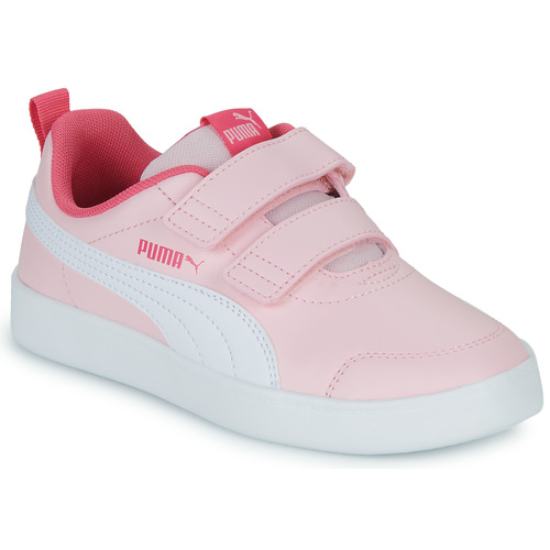 Boty Dívčí Nízké tenisky Puma Courtflex v2 V PS Růžová / Bílá