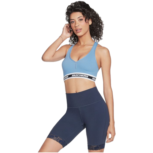 Textil Ženy Sportovní podprsenky Skechers Go Walk Jacquard Bra Modrá