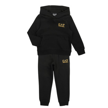 Textil Chlapecké Teplákové soupravy Emporio Armani EA7 CORE ID TRACKSUIT 1 Černá