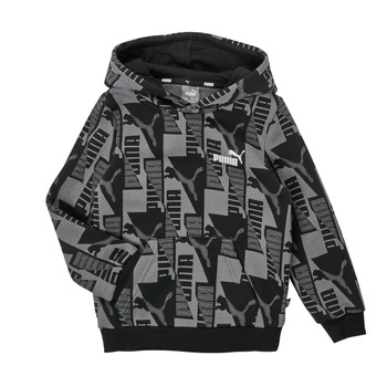 Textil Chlapecké Mikiny Puma PUMA POWER AOP HOODIE Šedá