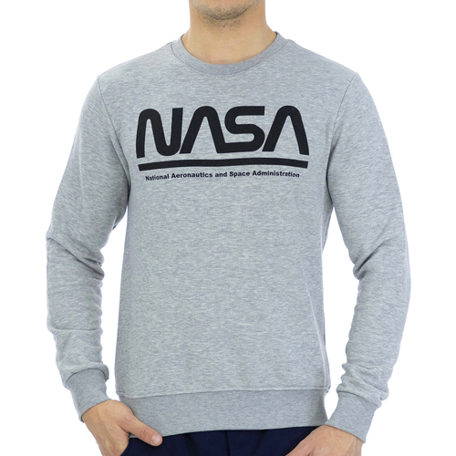 Textil Muži Mikiny Nasa NASA04S-GREY Šedá