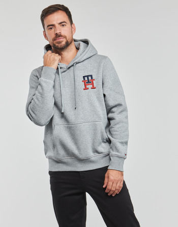 Textil Muži Mikiny Tommy Hilfiger ESSENTIAL MONOGRAM HOODY Šedá / Sepraný