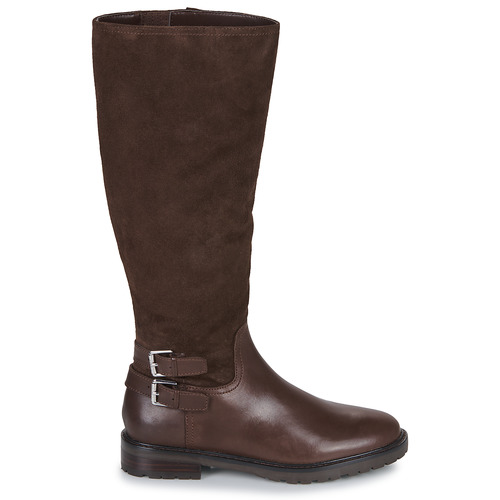 Lauren Ralph Lauren EMELIE-BOOTS-TALL BOOT Čokoládová