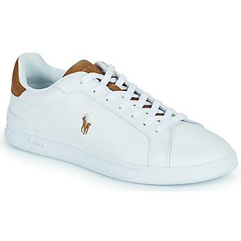 Boty Muži Nízké tenisky Polo Ralph Lauren HRT CT II-SNEAKERS-LOW TOP LACE Bílá / Zlatohnědá