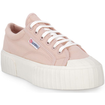 Boty Ženy Módní tenisky Superga A50 STRIPE PLATFORM Růžová